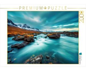 Puzzle · Quand Le Temps se transforme en lumière, C'est Le Groenland | Groenland : exposition longue durée · 2000 pièces · Format assemblé 90 × 67 cm · CALVENDO Puzzle