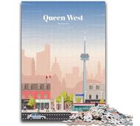 Puzzle Queen West à Toronto, 1000 pièces, pour Adultes, Jeu Stimulant et interactif en Famille, 2000 pièces (70x100cm)