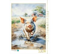 Puzzle · Quelle Chance pour Les cochons | 1000 pièces · Format assemblé 64 × 48 cm · CALVENDO Puzzle