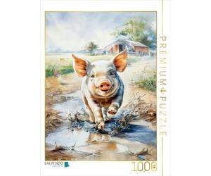 Puzzle · Quelle Chance pour Les cochons | 1000 pièces · Format assemblé 64 × 48 cm · CALVENDO Puzzle