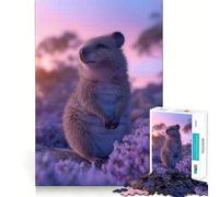 Puzzle Quokka Coucher de Soleil esthétique 1000 pièces pour Adultes, Jeu intellectuel, détente et Calme, découpe précise, Cadeau de Noël (50x75cm)