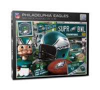 Puzzle r?tro de la s?rie NFL Philadelphia Eagles de YouTheFan - 500 pi?ces