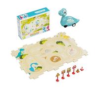 Puzzle Racer Circuit Voiture Enfant | Jouets d'Éveil pour Maternelle | Circuit De Course avec Voiture Dinosaure pour,pour D'Âge Préscolaire Maison École Anniversaire Et Noël
