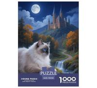 Puzzle Ragdoll 1000 Pièces en Carton pour Adultes Enfants Jeu D'Intelligence Puzzles Ragdoll Château Idée Cadeau Home Decor 70x50cm/1000pcs