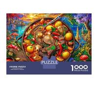 Puzzle Ragoût de bœuf 1000 Pièces pour Adolescents Et Enfants - Difficile Puzzles Jeu De Patience en Famille 52x38cm/1000pcs