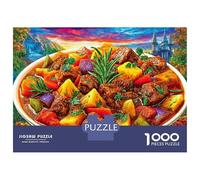 Puzzle Ragoût de bœuf 1000 Pièces pour Adolescents Et Enfants - Difficile Puzzles Jeu De Patience en Famille 52x38cm/1000pcs