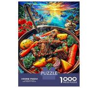 Puzzle Ragoût de bœuf 1000 Pièces pour Adults Adolescents Et Enfants - Difficile Puzzles Jeu De Patience en Famille 38x26cm/1000pcs