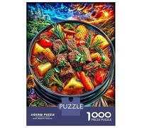 Puzzle Ragoût de bœuf 1000 Pièces pour Adults Adolescents Et Enfants - Difficile Puzzles Jeu De Patience en Famille 52x38cm/1000pcs