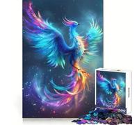 Puzzle Rainbow Phoenix pour Adultes, 1000 pièces, Jeu Intelligent, Relaxant et Amusant, Motif Assembler, Cadeau précieux (38x52cm)