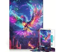 Puzzle Rainbow Phoenix Rising 1000 pièces pour Adultes, Jeu intellectuel, détente et Calme, découpe précise, Cadeau de Noël (38x52cm)