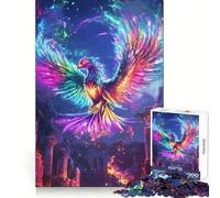 Puzzle Rainbow Phoenix Rising 1000 pièces pour Adultes, Jeu intellectuel, détente et Calme, découpe précise, Cadeau de Noël (38x52cm)