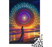 Puzzle Rainbow Spirit pour adultes et adolescents - 1000 pièces - Puzzle en bois pour adolescents - Cadeau - Jeu de puzzle - 1000 pièces (38 x 26 cm)