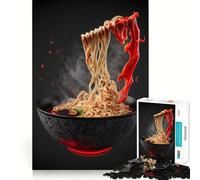 Puzzle Ramen Japan Neon pour Adolescents, 1000 pièces, Jeu de logique Transparent, Plaisir Lent, découpe Parfaite, Surprise d'anniversaire (38x26cm)