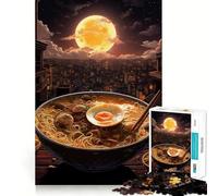 Puzzle Ramen Japan Neon pour Adultes, 1000 pièces, Casse-tête, Loisirs Domicile, Image Assembler, Cadeau d'anniversaire (38x26cm)