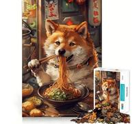 Puzzle Ramen Shiba Inu pour Adolescents, 1000 pièces, Jeu de réflexion Relaxant, découpe soignée, Cadeau raffiné (50x75cm)