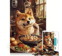 Puzzle Ramen Shiba Inu pour Adultes, 1000 pièces, Casse-tête, Loisirs Domicile, Image Assembler, Cadeau d'anniversaire (38x52cm)