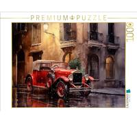 Puzzle · Rareté en Rouge | Voitures anciennes · le passé redécouvert · 1000 pièces · Format assemblé 64 × 48 cm · CALVENDO Puzzle