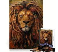 Puzzle Rastafari Lion Jamaïque pour Adultes, 1000 pièces, Casse-tête, Loisirs Domicile, Image Assembler, Cadeau d'anniversaire (50x75cm)