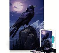 Puzzle Raven 1000 pièces pour Adultes, Jeu d'entraînement cérébral, Image Douce et relaxante Assembler, Joli Cadeau (38x26cm)