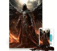 Puzzle Raven Knight 1000 pièces pour Adolescents, Jeu de logique mentale, Silencieux et précis, idéal pour Les vœux de Noël (38x52cm)