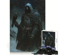 Puzzle Raven Knight avec Corbeau pour Adultes, 1000 pièces, pour stimuler la mémoire, Jeu de Groupe, Motif Assembler, Surprise de Noël (38x26cm)