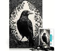 Puzzle Raven pour Adolescents 1000 pièces Recall Upgrade Calm Relax Clear Cut Art Collection Piece (38x52cm)