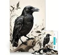 Puzzle Raven pour Adultes, 1000 pièces, pour stimuler la mémoire et s'amuser Ensemble Image Assembler, œuvre d'art Collectionner (50x75cm)