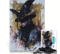 Puzzle Raven ﹨u Gentleman 1000 pièces pour Adultes, Jeu de réflexion, Divertissement paisible, pièce de Collection aux découpes soignées (38x26cm)