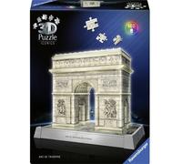Puzzle Ravensburger 3D Iconics : arc de triomphe Paris avec LED 12008029 RAVENSBURGER - 3D Puzzle Iconics Triumphbogen Paris - mit Licht 216 Teile 1 pc(s)