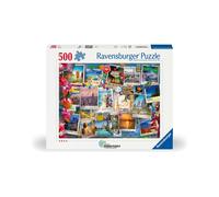 Puzzle Ravensburger 500 pièces Postcards 12001489 Paysages monuments Noir