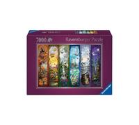 Puzzle Ravensburger 7000 pièces Les six portails illustration six panneaux prune