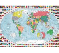 Puzzle Ravensburger - Carte du monde, 1000 pièces