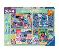 Ravensburger Puzzle Disney Stitch – Lot de 4 puzzles 100 pièces pour enfants – emboîtement parfait