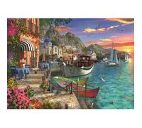 Puzzle - RAVENSBURGER - Grandiose Grèce - 1000 pièces - Thème Voyage et cartes - Plateau inclus