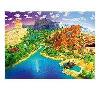 Puzzle - RAVENSBURGER - Le Monde de Minecraft - 1500 pièces - 80x60 cm - Anti-reflets Multicolore G