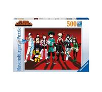 Ravensburger - Puzzle Adulte - Puzzle 500 pièces - Les Super-héros/My Hero Academia - Adultes et Enfants à partir de 12 Ans - Puzzle de qualité supérieure - Shonen Manga - Kōhei Horikoshi - 12000387
