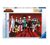 Ravensburger - Puzzle Adulte - Puzzle 500 pièces - Les Super-héros/My Hero Academia - Adultes et Enfants à partir de 12 Ans - Puzzle de qualité supérieure - Shonen Manga - Kōhei Horikoshi - 12000387