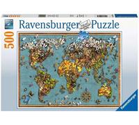 Puzzle Ravensburger - MappeMonde de Papillons (500 pièces)