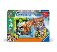 Puzzle - RAVENSBURGER - Mission Dino - 3x49 pièces - Posters taille réelle - Dès 5 ans