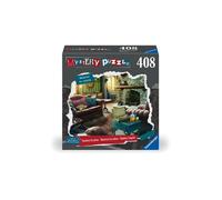 Ravensburger - Puzzle familial Mystery Puzzle Meurtre en cadeau 408 pièces, cartes et enveloppes