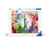 Puzzle - Ravensburger - New York Postcard - 500 pièces - Voyage - Monuments emblématiques