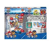 Ravensburger – Multipack Paw Patrol 2 Memory® 48 cartes + 3 puzzles 25/36/49 pièces, 4+ ans
