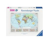 Ravensburger Puzzle Carte du Monde Politique 12000065 1000 pièces avec drapeaux dès 14 ans
