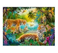 Ravensburger Puzzle Tigres dans l'oasis – 500 pièces – 49 x 36 cm