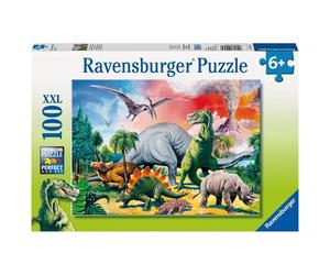 Puzzle Ravensburger XXL Among the Dinosaurs 100 pièces dès 6 ans Multicolore