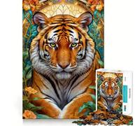 Puzzle rayé Splendeur Difficile pour Adultes 1000 Pièces Jeu Intelligent Amusant et Décontracté Découpe Précise Cadeau Artistique 38x52cm