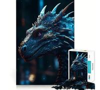 Puzzle réaliste de 1000 pièces représentant Un Dragon, idéal pour Adultes Améliore la mémoire, détend l'esprit et Offre Un Cadeau élégant aux Bords Nets (50x75cm)