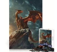 Puzzle réaliste de Dragon Mystique pour Adultes, 1000 pièces, Casse-tête et Passe-Temps Calme, Assemblage d'image, Joli Cadeau (38x26cm)