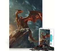 Puzzle réaliste de Dragon Mystique pour Adultes, 1000 pièces, Casse-tête et Passe-Temps Calme, Assemblage d'image, Joli Cadeau (38x26cm)