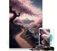 Puzzle réaliste de Paysage Japonais 1000 pièces pour Adolescents Stimule la mémoire Loisirs faciles Bords Nets Surprise de Noël (38x52cm)